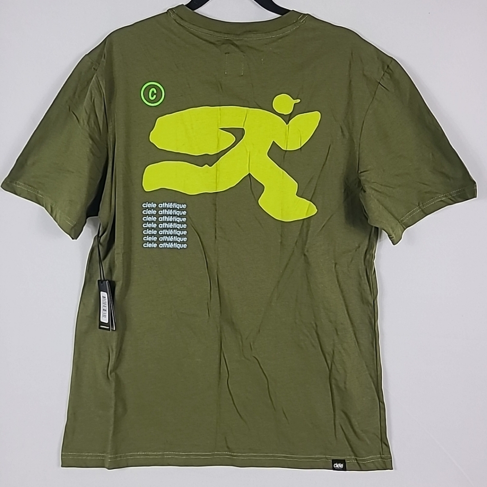 NWT Ciele INK Green T-shirt Unisex Running Sz XXS